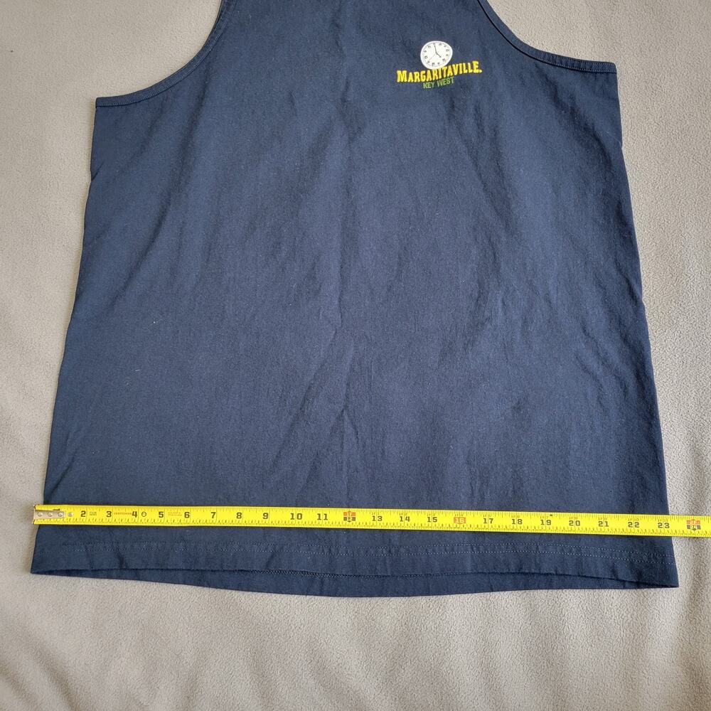 MAGARITAVILLE Shirt Tank Mens Size XL Navy Parrot Tropical Beer Cotton - Picture 5 of 8